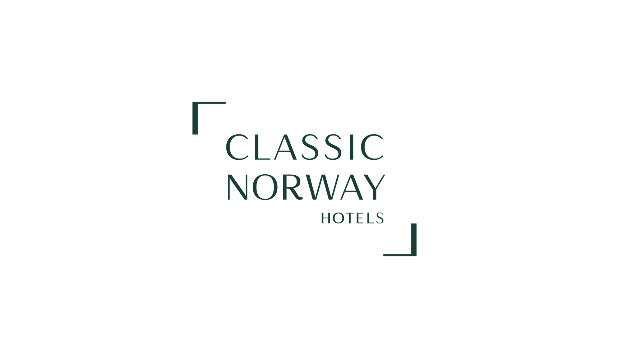 Classic Norway Hotels logo i grønt på hvit bakgrunn
